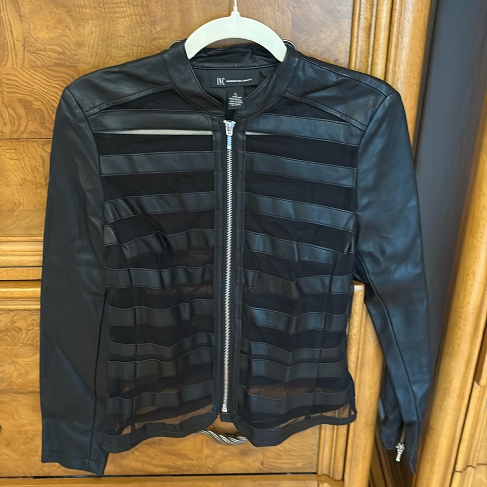 Women’s faux leather jacket